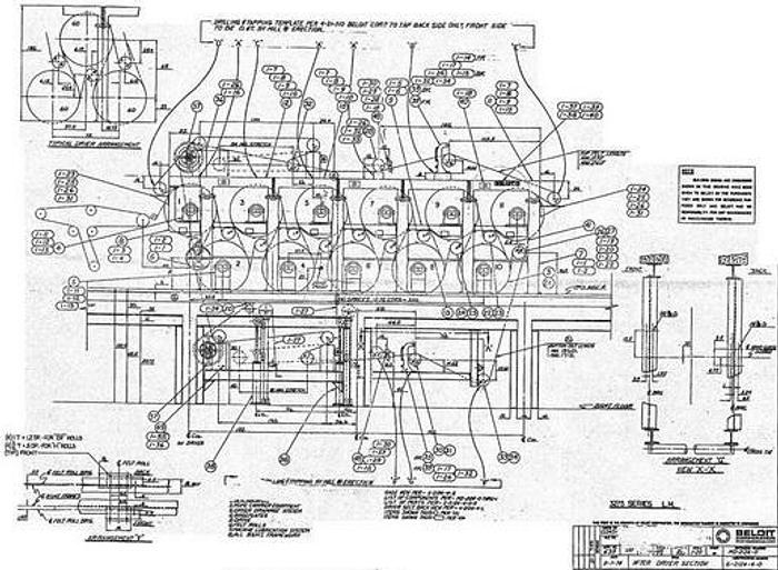 Used PAPER MACHINE COMPONENTS #11718