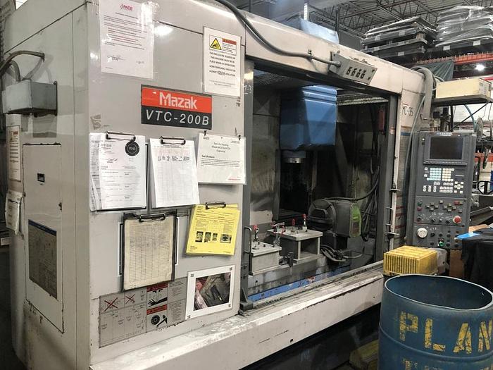 2001 MAZAK VTC-200B,CNC Vertical Machining Center W/ 4th Axis Table