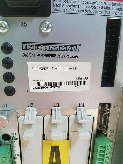 Used Rexroth Indramat DDS02.1-W150-D missing cover UPS RED!