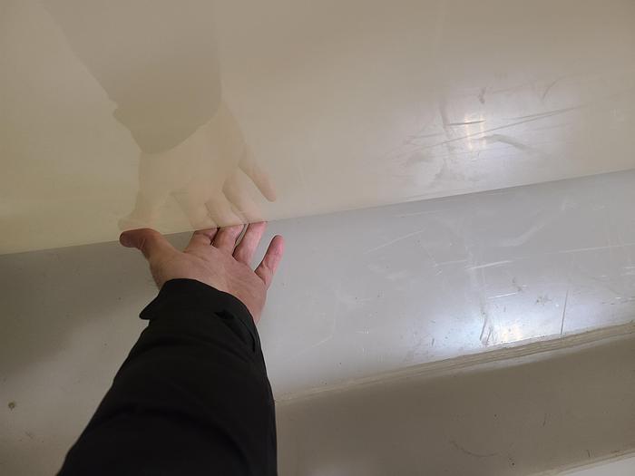 Used Polypro Tank Counter Flow Rinse side and bottom support 70" x 28" x 29" Removable Partition - LARRY PLEASE CHECK DEMENTIONS