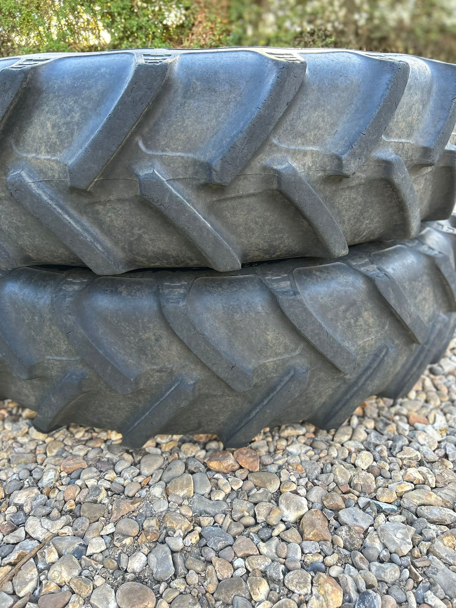 Used Set of Row Crop Wheels and BKT Tyres