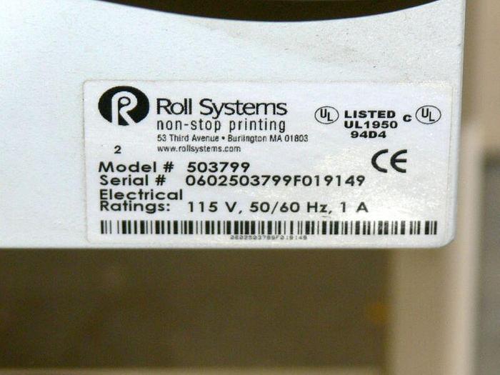 Used Roll Systems Inc, RSI 503176 Cutter w/ 503799 Fan Unit & Bin  Tested Working