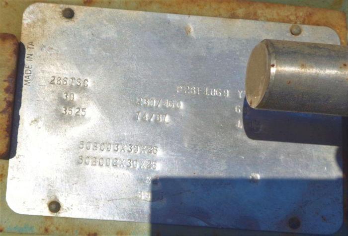 Used Homogenizer, Hill, 30 HP, S/st, In Tank, 6" dia., 60" long #S743017