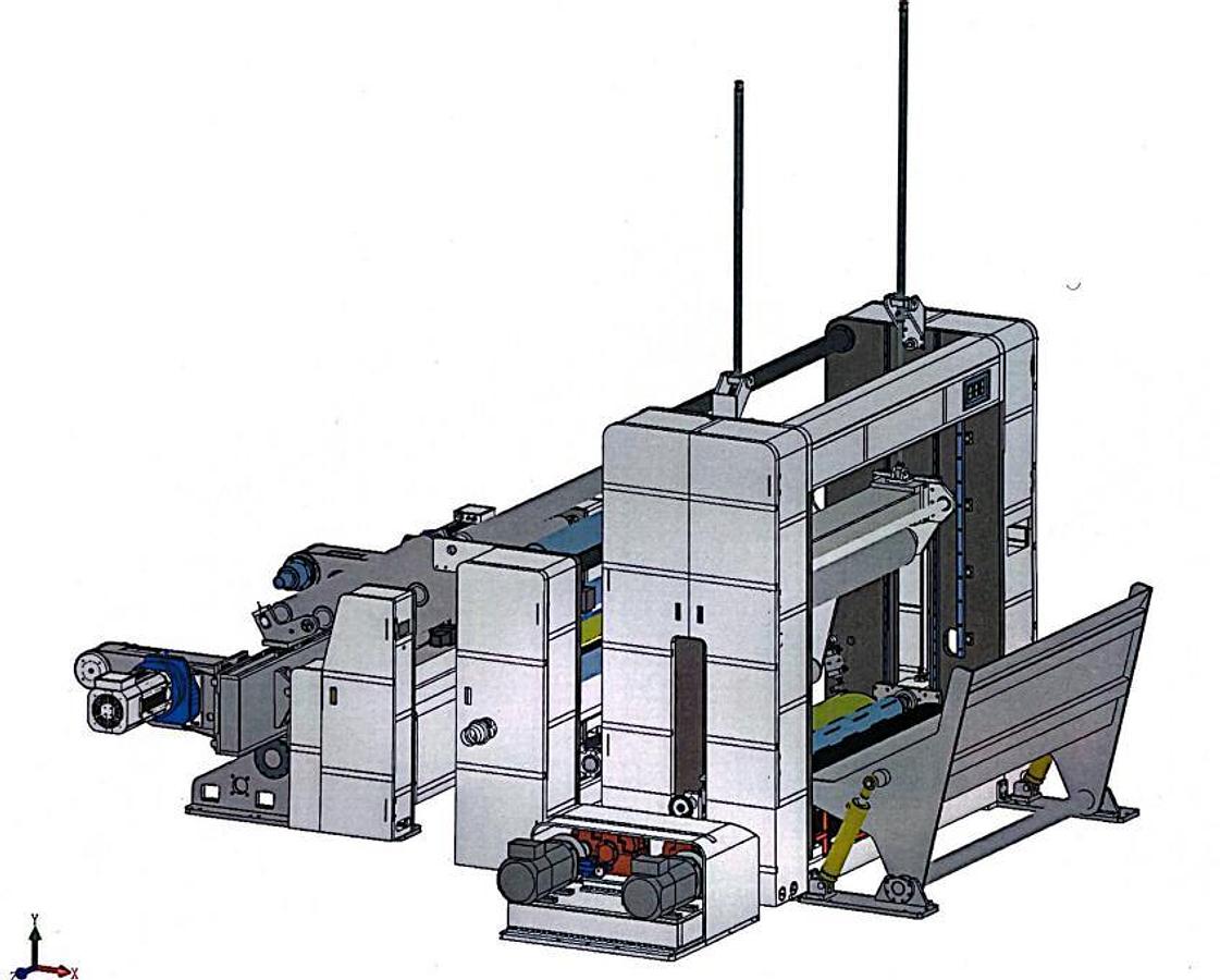Jumbo Roll slitting and rewinding machine