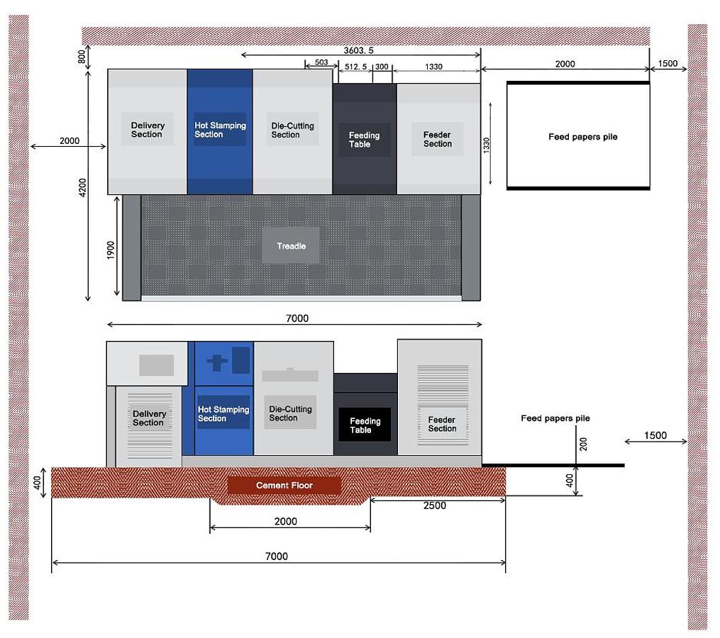Die Cutting&Embossing&Foil Stamping Machine 1080CEF