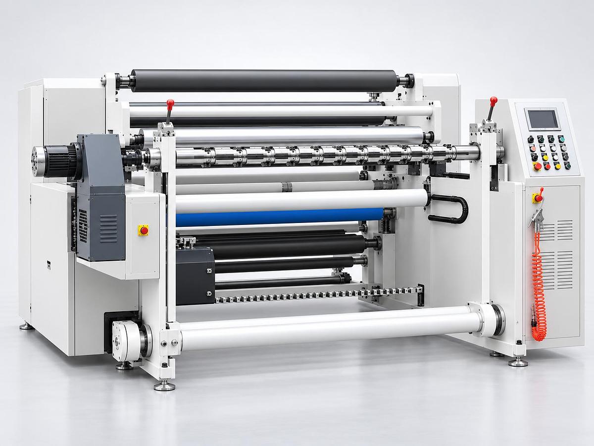 Roll rewinding machine
