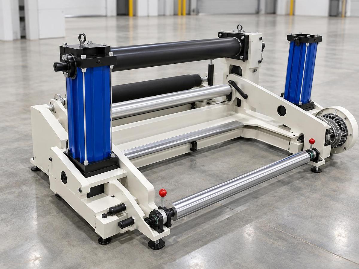 Roll rewinding machine
