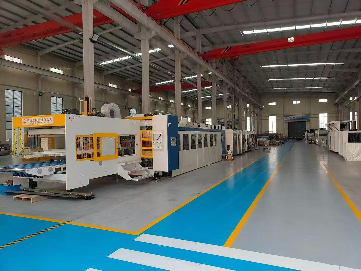 4-colour Flexo Press with rotary die-cutter and palletised collection