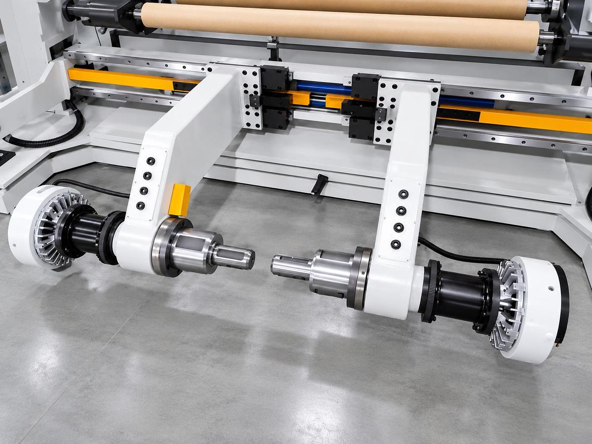 Roll rewinding machine