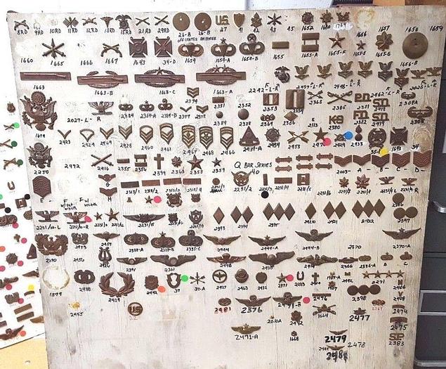 Used Military Pin Tooling Complete Tools For Manufacturing Insignia Army Navy Marines