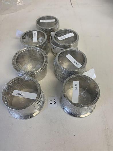 New VNE EG14W-6L2.5 Heavy Wall Tank Ferrule SS-316L, 2-1/2" Clamp (Lot Of 7)