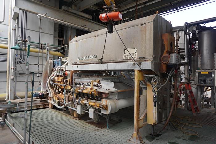 Used 42" (1M) ANDRITZ CPF 1000 TWIN WIRE BELT DEWATERING SLUDGE PRESS