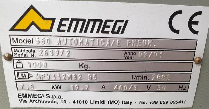 Gebraucht Aluminiumsägeautomat Emmegi 550 Automatica E
