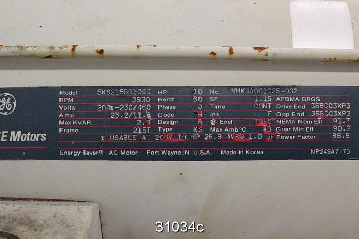Used General Electric 5KS215BD1050 Ac-Motor #31034