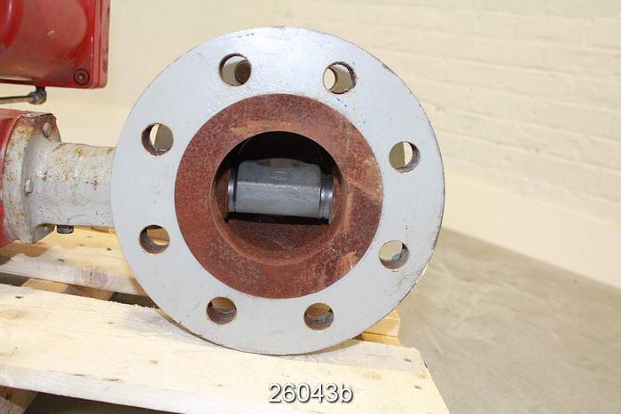 Used Masoneilan 35-35212 Control Valve, 4", Camflex Ii, Cast Steel Body, 316 Hf Seat, 316 Hf Plug, 230 Cv, Masoneilan Pneumatic Positioner, Air To Open, 300 Psig Ansi Body #26043