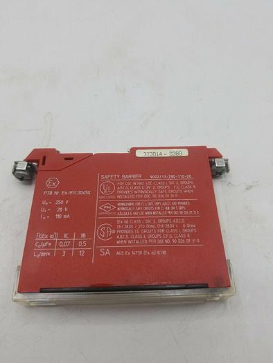 Used STAHL 9002/13-280-110-00 24VDC SAFETY BARRIER