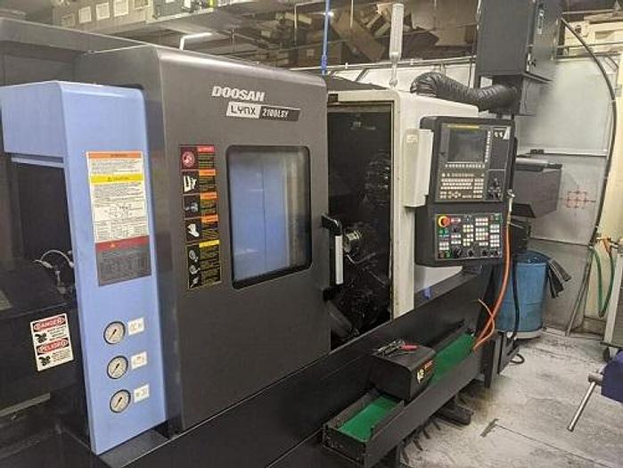 Used 2019 Doosan Lynx 2100LSYB CNC Lathe – Fanuc Control