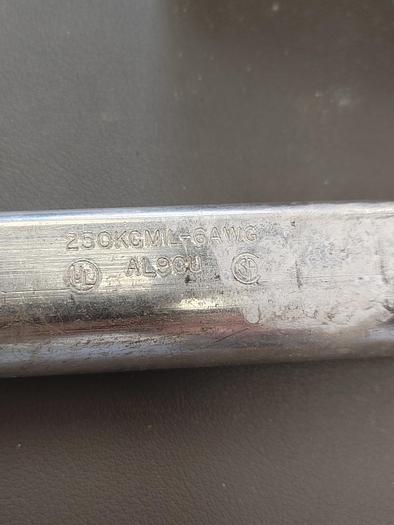 Parts Only Burndy Splice 4 Lug AMS-250 250KCMIL-6AWG AL9CU(LOTOF4)(110)