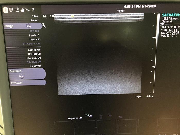 Used Siemens Acuson S1000 Ultraschallsystem mit 5 Sonden, Mitsubishi Drucker P95