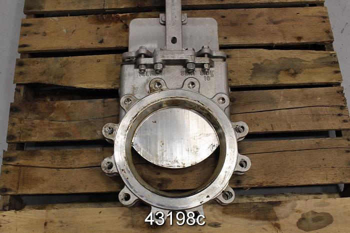 Used Velan 10" Air Operated Knife Gate Valve #43198