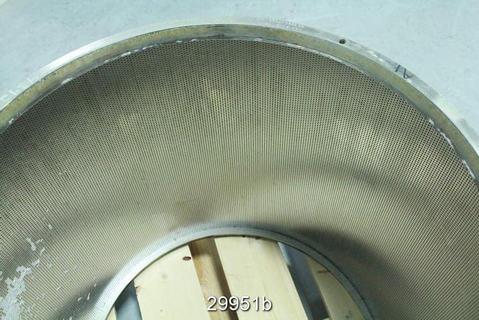 Used Bird 14 Stainless Steel Inner Pressure Screen with 0.062" Holes #29951