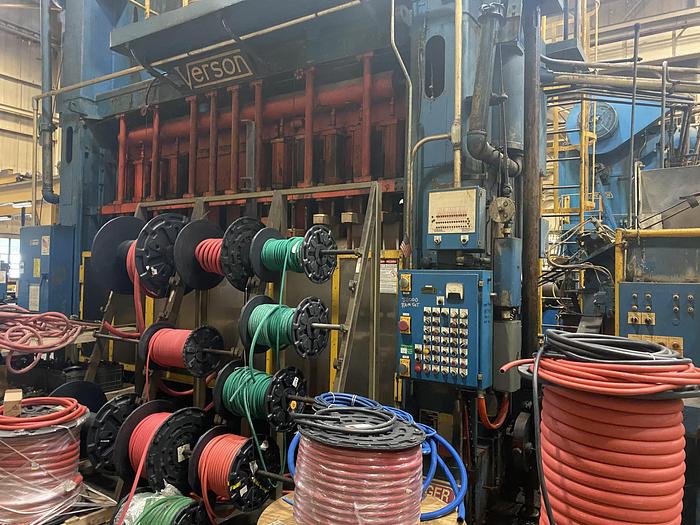 Used VERSON TRANSMAT SSDC PRESS TS2-500-156-42T, 500 TON CAPACITY, 156" X 42" BED & RAM