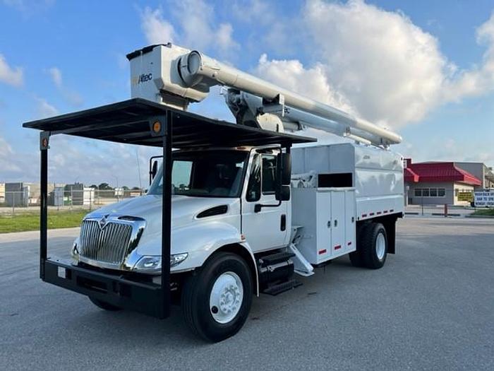 Used Altec LRV-60E70 75ft Forestry Boom on 2013 International 4300 Reg Cab Dump Truck – C73046