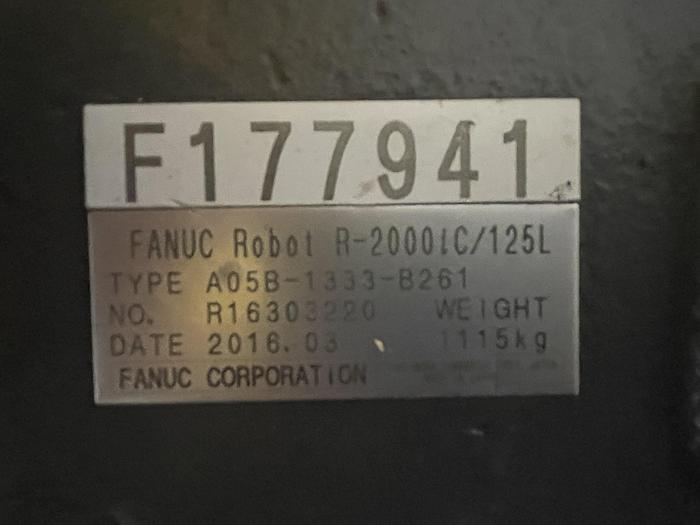 Used 2016 FANUC R2000125iC/125L