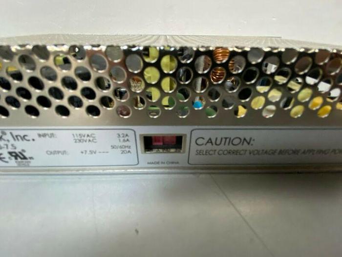 Used GlobTek RT-3S150-7.5 Power Supply 115/230V-AC