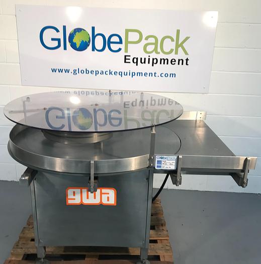 Used GWA Rotary stainless steel turntable