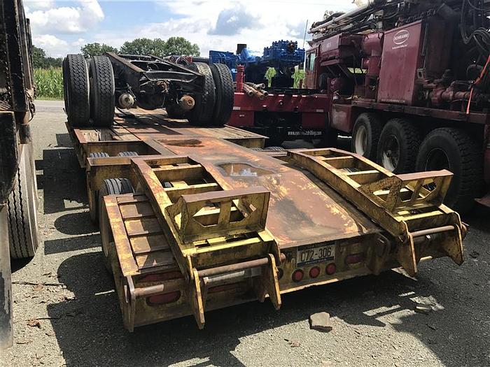 Used 1988 Rogers Lowboy Trailer with Fifth Wheel