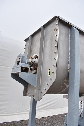 D'occasion USED RIBBON BLENDER, 60 CUBIC FEET, STAINLESS STEEL