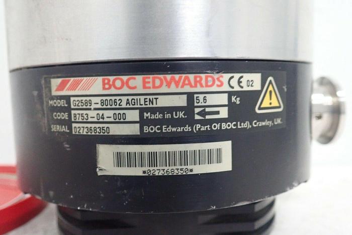 Used BOC Edwards Code B753-04-000 G2589-80062 Agilent Vacuum Turbomolecular Pump
