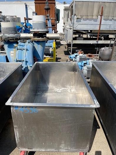 Used Stainless Steel 212 Gallon Meat Cart / Portable Tank