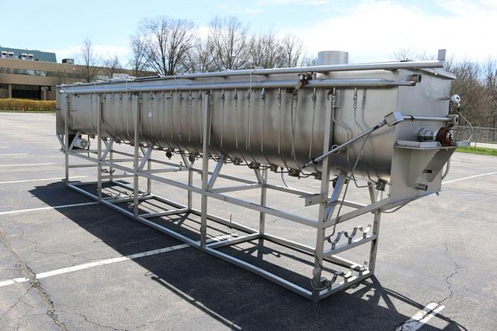 Used Materials Transportation Co Stainless Steel Steam Injected Auger -Therma Screw Blancher