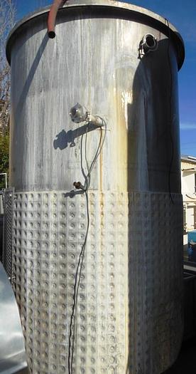 Used Tank, 1,150 Gallon, S/st, Jkt, Vertical, 5' x 8', FT/DB #S742737
