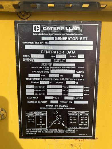 Usato 2000 Caterpillar 3412 455 kVA/364 kW