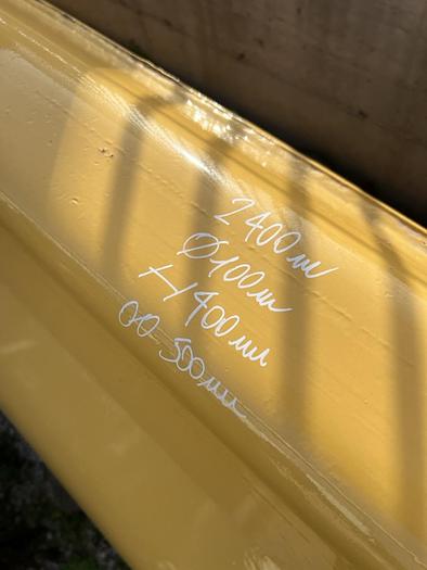 Benna pulizia fosse nuova Romea L. 2400 mm rinforzata con lama