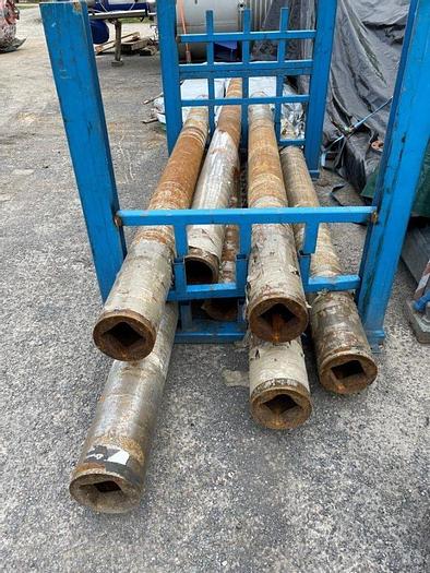 Used 141" DUSENBERY DUPLEX CENTER SURFACE SLITTER REWINDER