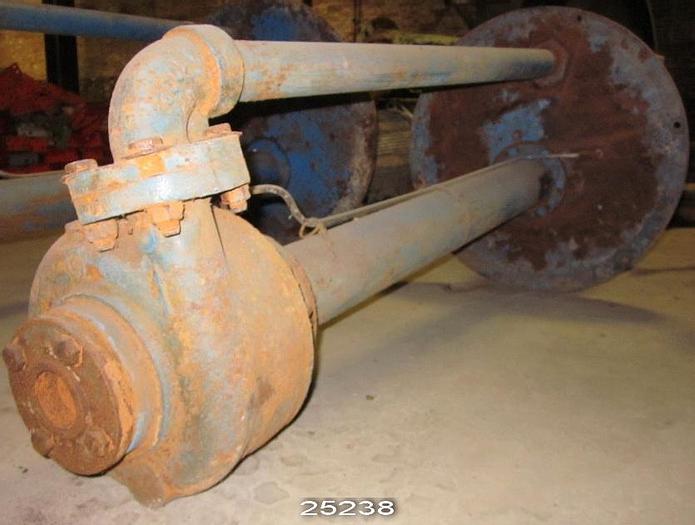 Used Goulds CV3171M Sump Pump, 2x2x8, 9-Vane 6.75" Impeller Ductile Iron Casing #25238