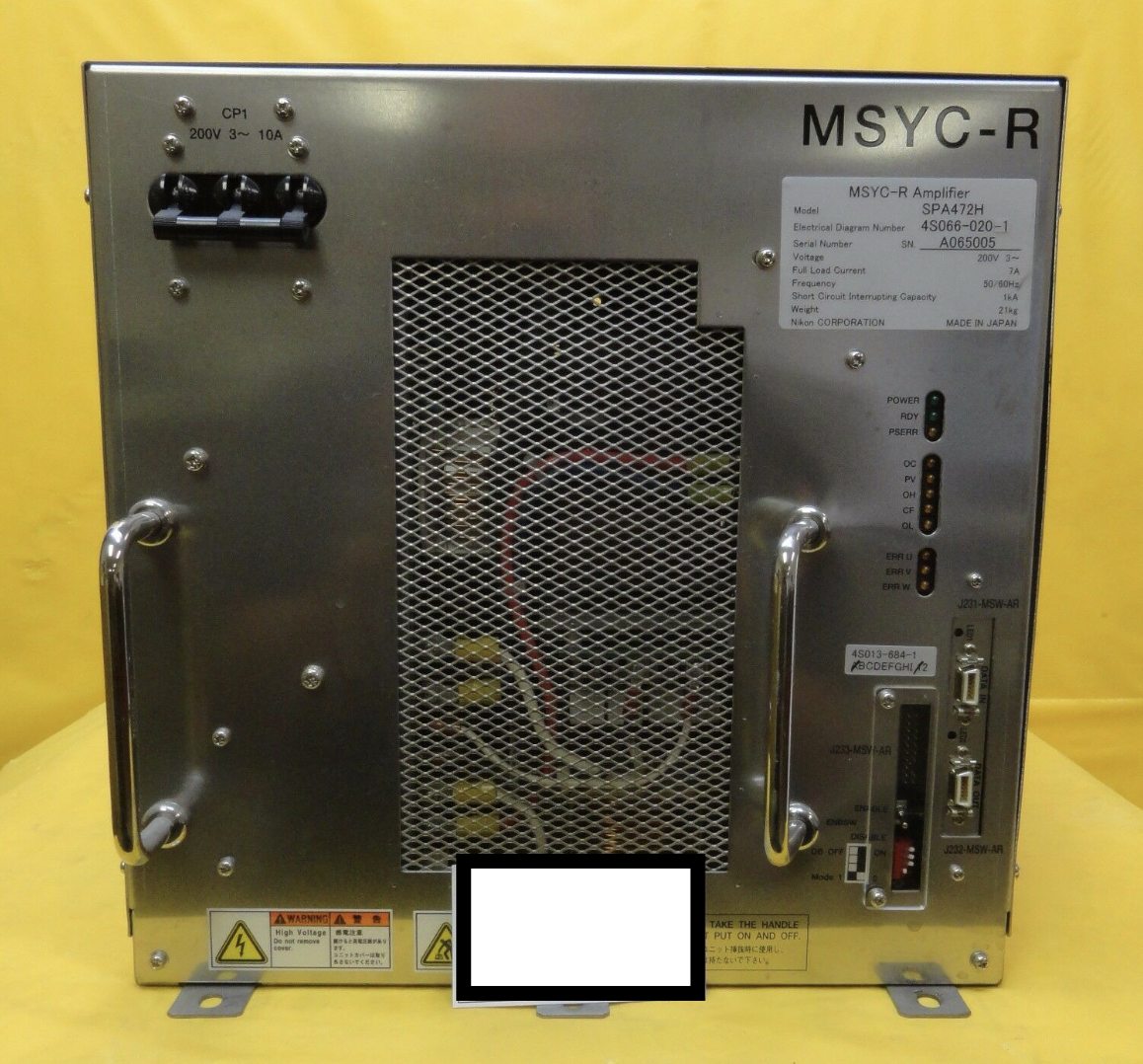 Used Nikon 4S066-020-1 MSX-B Amplifier SPA472H NSR System Used Working