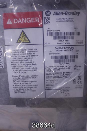 Unused Allen Bradley Panelview Plus 1000 Display Screen Logic Module #38664
