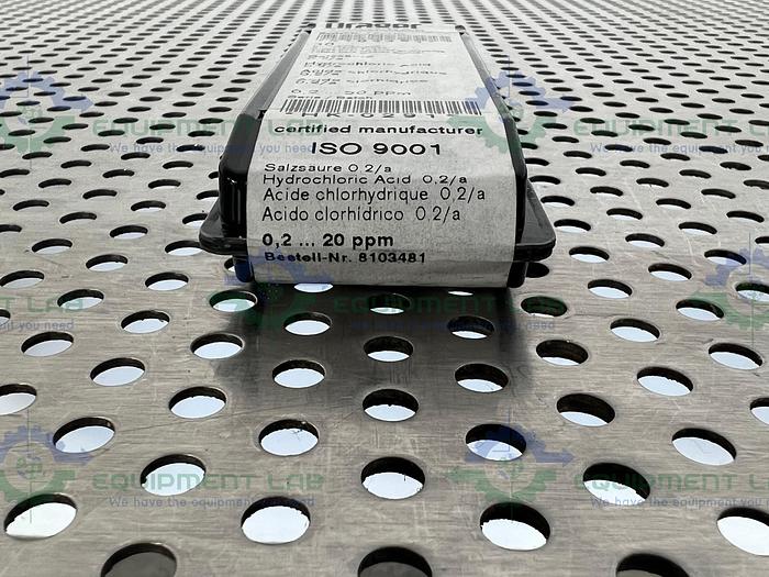 Draeger 8103481, DT Hydrochloric Acid 0.2/a  0.2-20 ppm Test Tubes