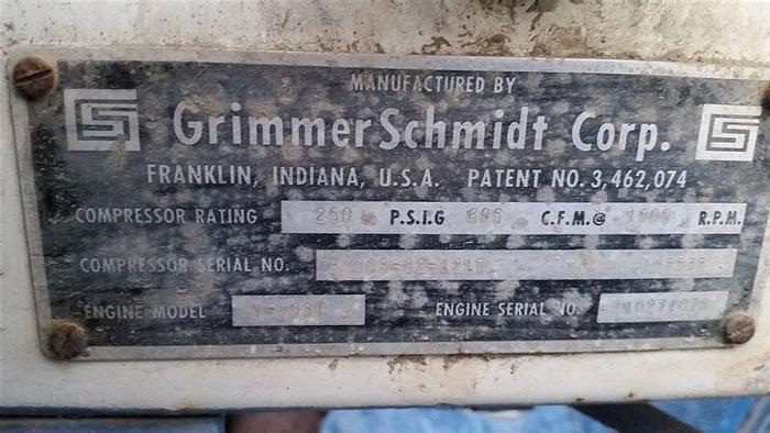Used 500 CFM / 250 PSI Air Compressor