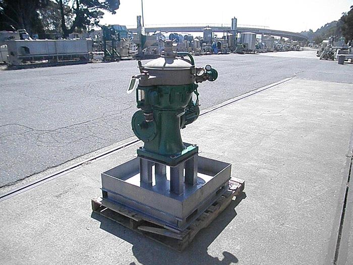 Used Centrifuge, Disc, Batch, Solid Wall, Alfa Laval, MAB-206 7.5 HP, #S736637