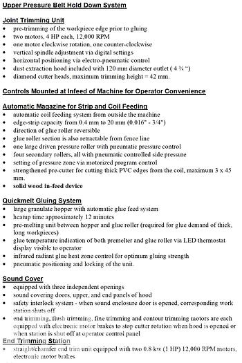Used 2007 Brandt KDF-970 Edgebander