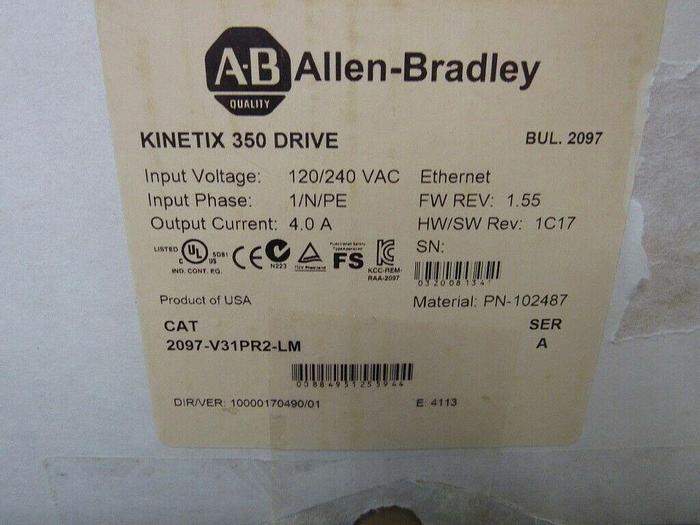 Allen-Bradley Allen-Bradley 2097-V31PR2-LM Kinetix 350