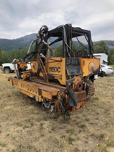 Used HB19356 Drain-hole Drill, mounted on Case 1150C Dozer Jensen JDC HV100  on Case 1150C track drill
