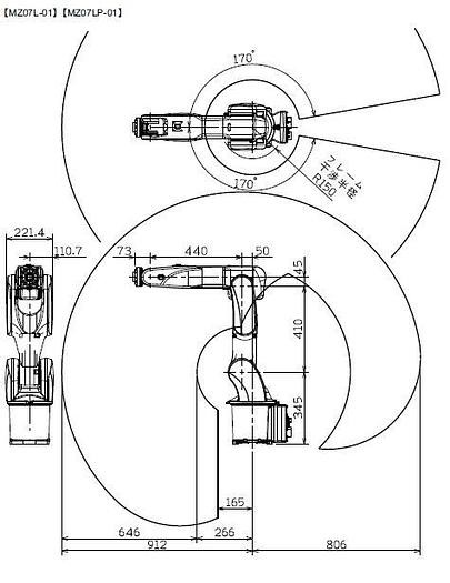 Used BRAND NEW Nachi MZ07 Robot