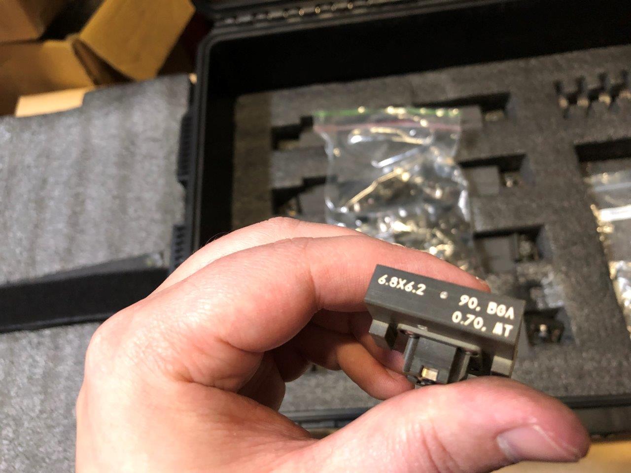 Used DELTA DE8000 6.8 x 6.2 eMGA Test Handler Change Kit